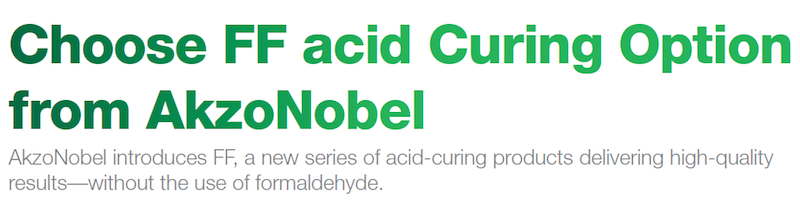Formaldehyde free series by AkzoNobel