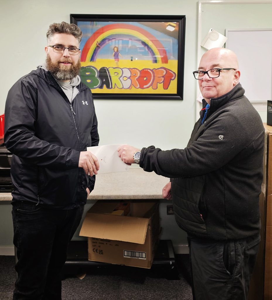 Presentation of Carbon Group christmas donation to Barcroft Community Association