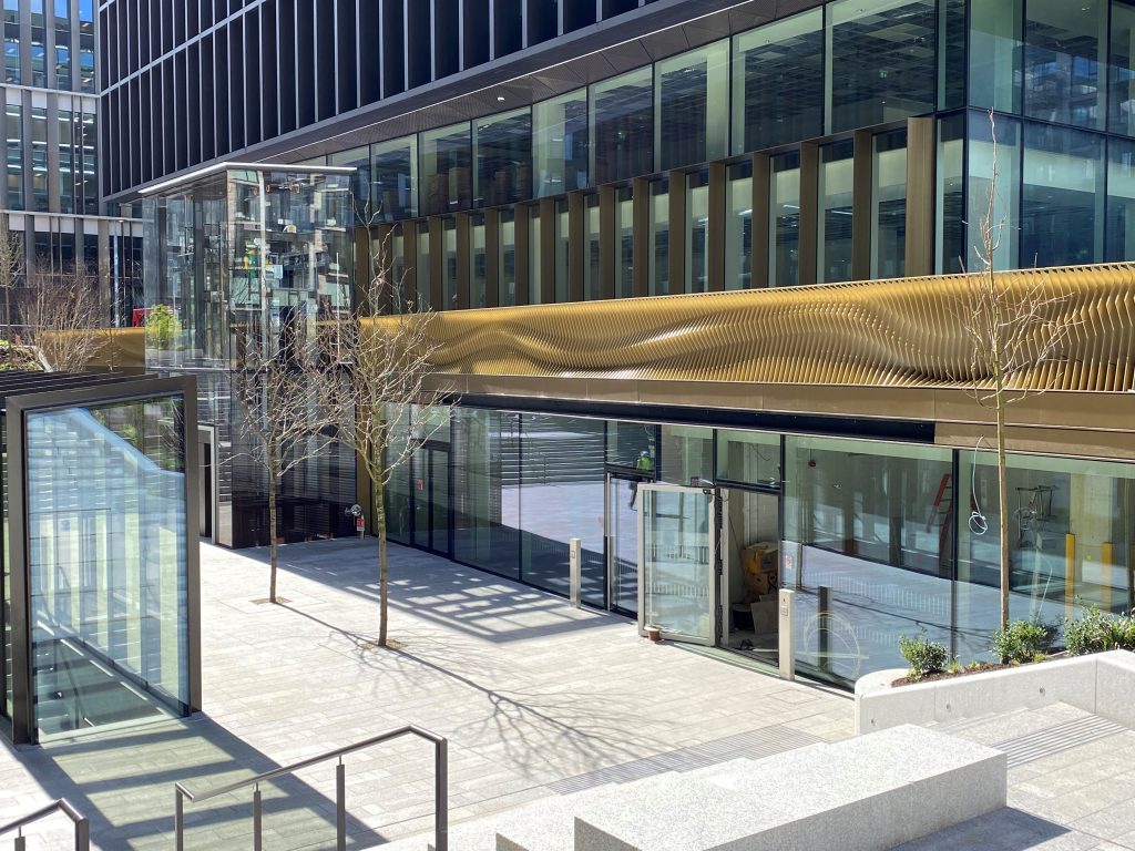 Cromadex from Carbon Paint Centre in use at Coopers Cross, North Docklands, Dublin.