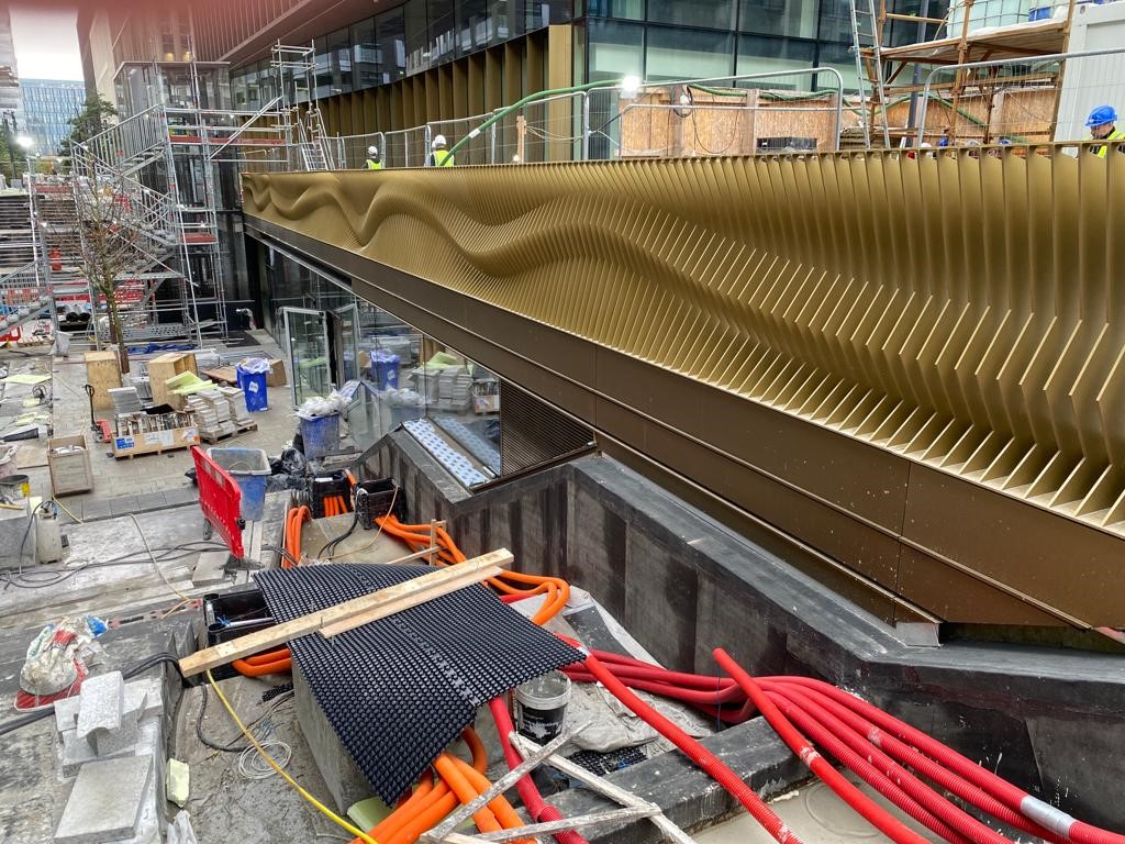 Cromadex from Carbon Paint Centre in use at Coopers Cross, North Docklands, Dublin.