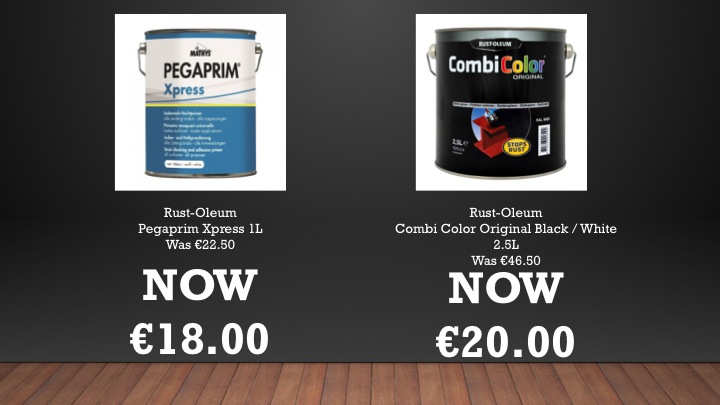 Special offers on Rust-Oleum and Mathys products - limited offer