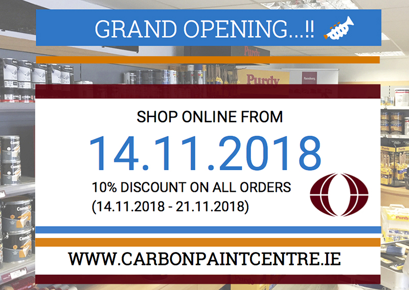 CarbonPaintCentre.ie launches online