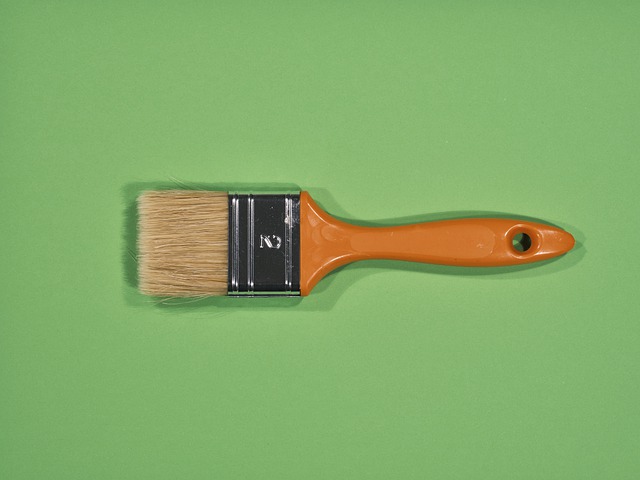 paintbrush on green background - St Patrick's Day banner