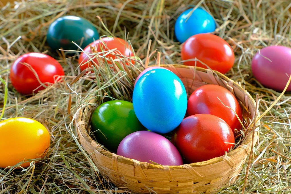 image of colourful Easter eggs